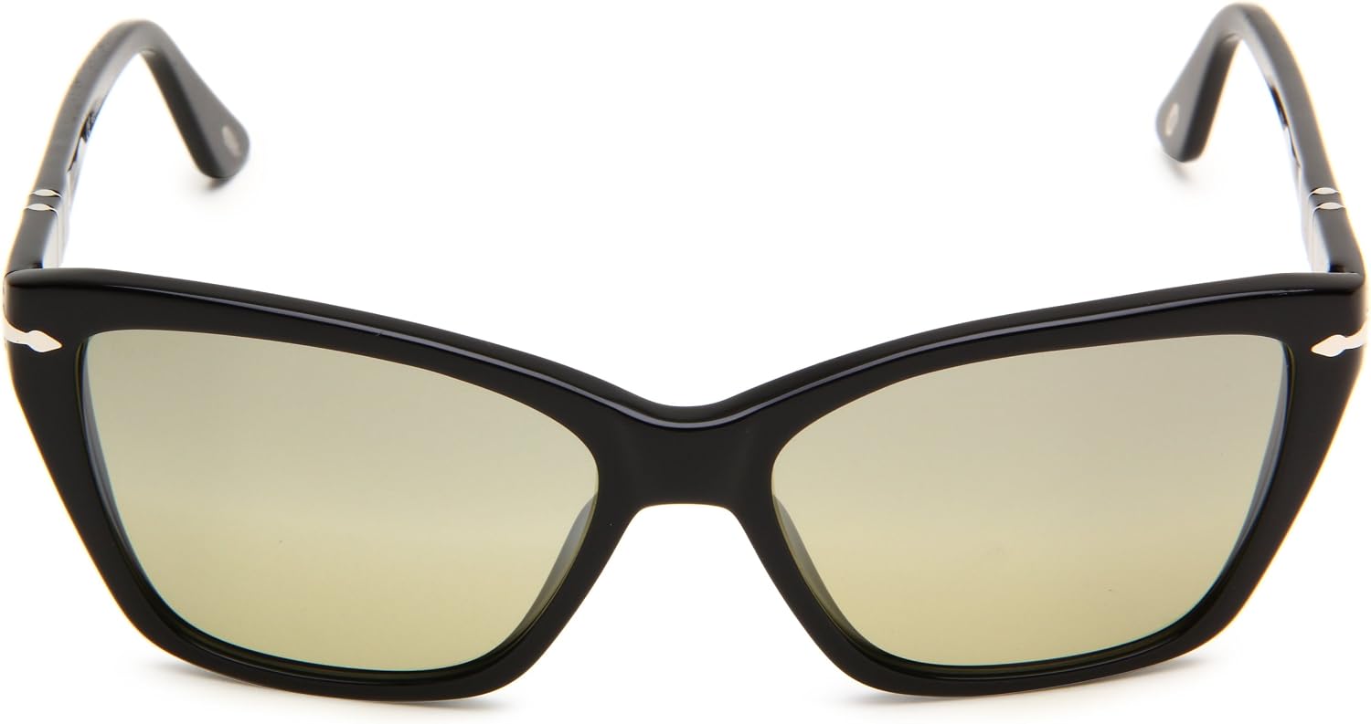 Persol PO3023S 9583 56mm Sunglasses Black / Light Green Photochromic Polarized Lens - image 2