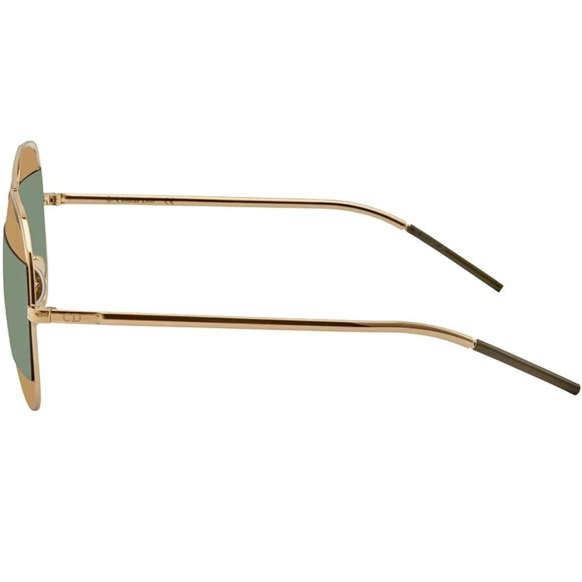 Dior Sunglasses DIORSPLIT1 00085 59mm Gold / Gold Mirror Green Lens