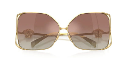 Versace Sunglasses VE2288 1002B8 62mm Gold / Gradient Brown Mirror Silver Lens