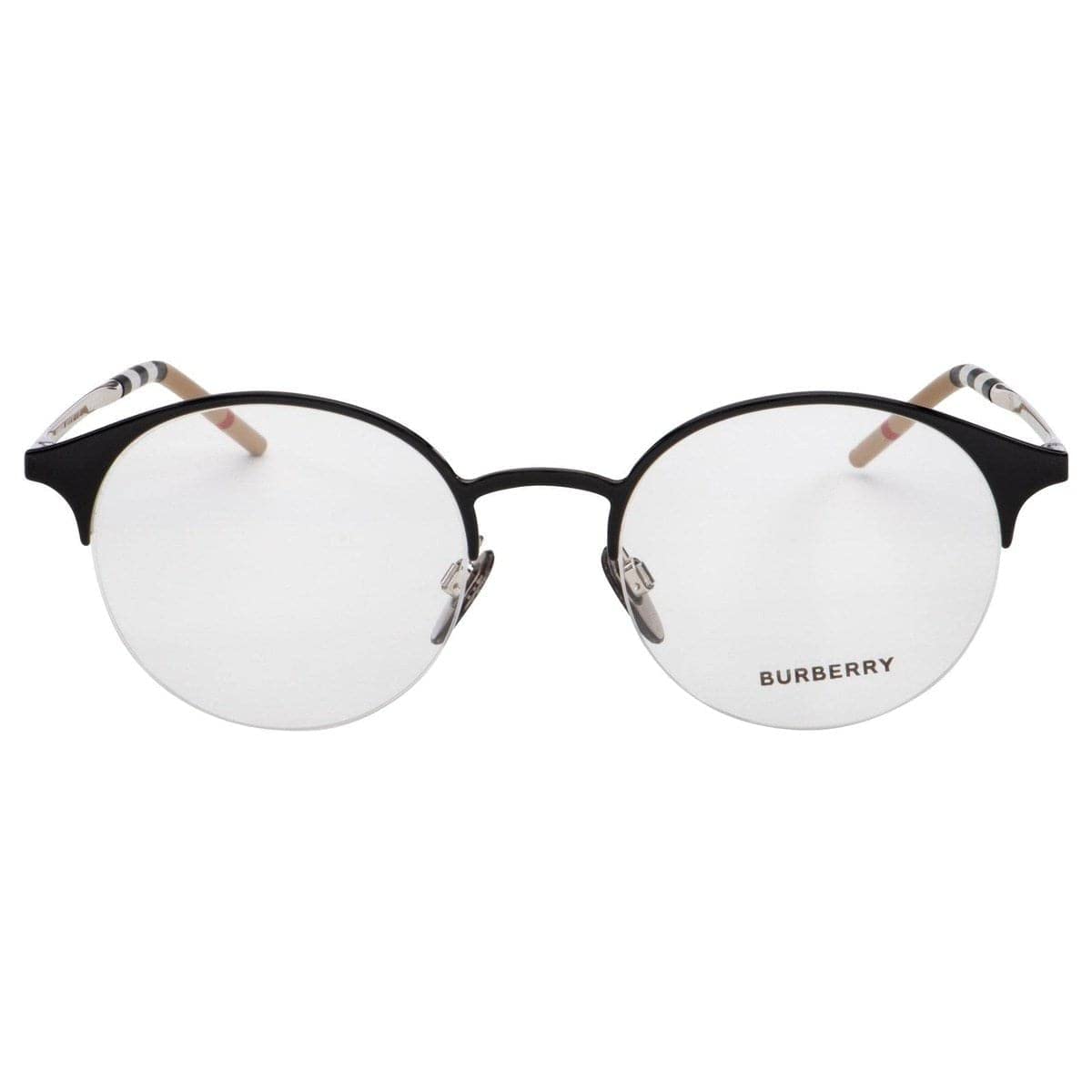 Burberry Eyeglasses BE1328 1276 51mm Black Silver / Demo Lens