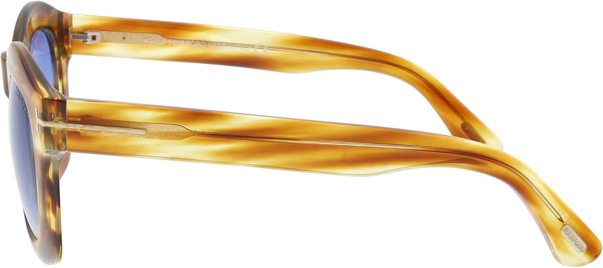 Tom Ford TF431GRETA 41W 50mm Sunglasses Yellow Havana / Blue Gradient Lens - image 3