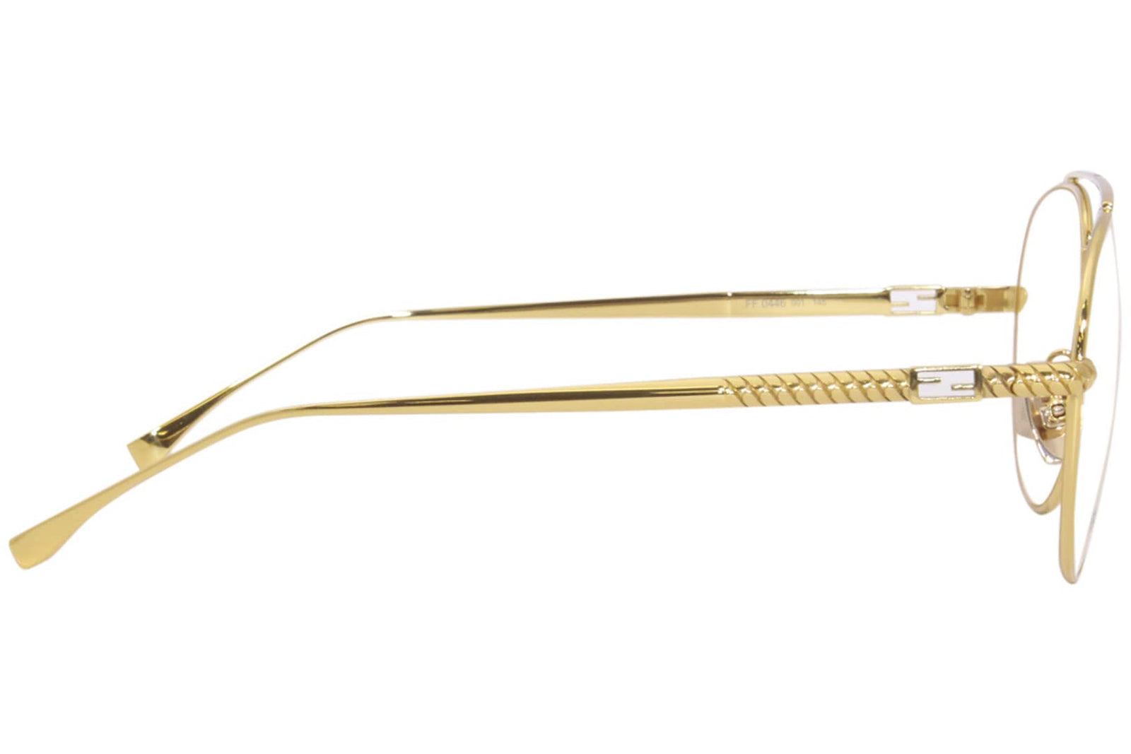 Fendi Eyeglasses FF0446 001 56mm Yellow Gold / Demo Lens