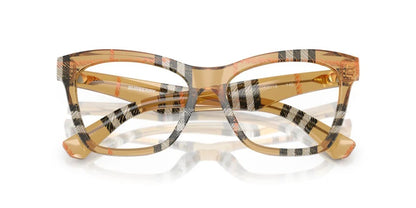 Burberry BE2416 4146 Eyeglasses 54mm Check Sand / Clear Demo Lens