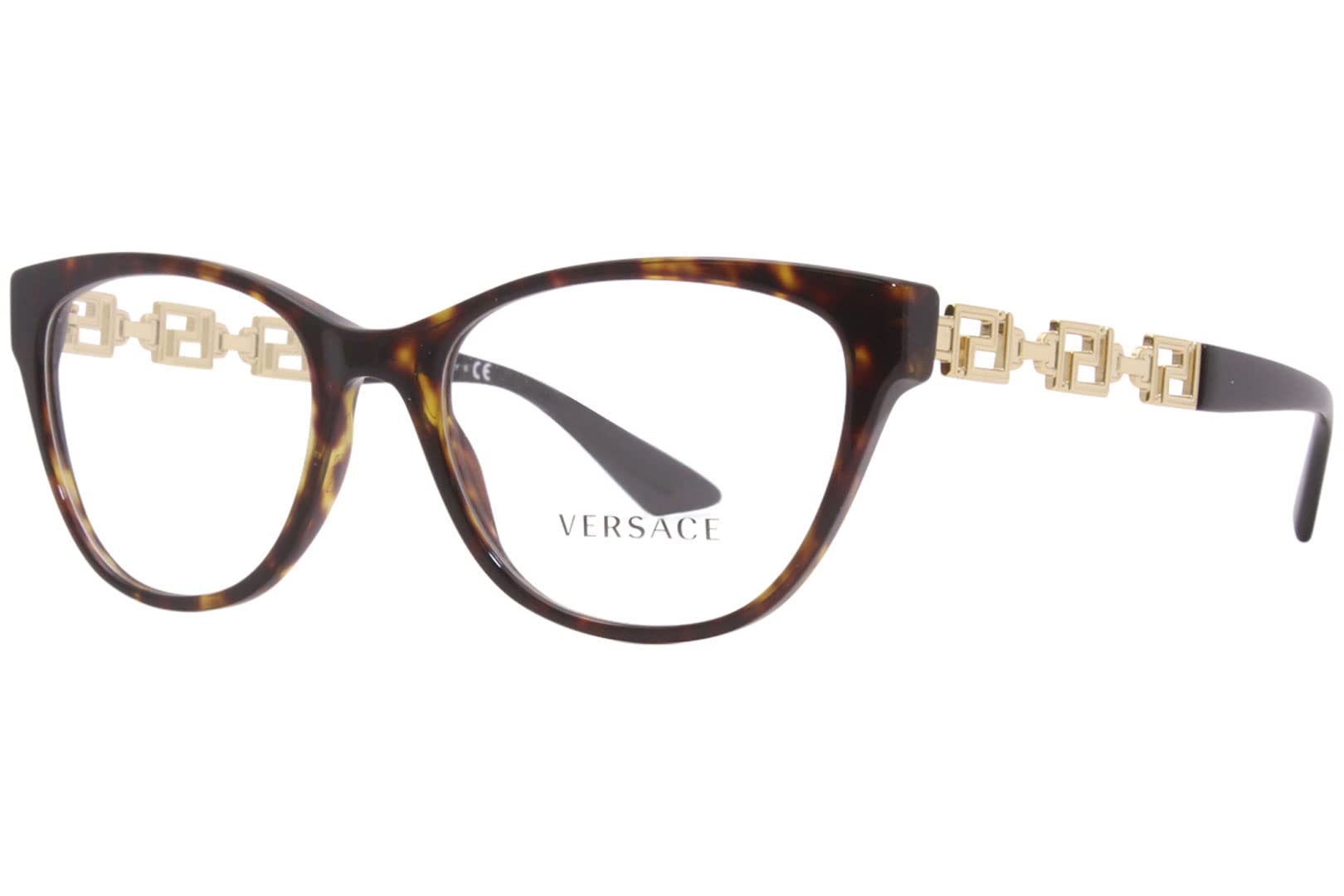 Versace Eyeglasses VE3292 108 54mm Havana / Demo Lens