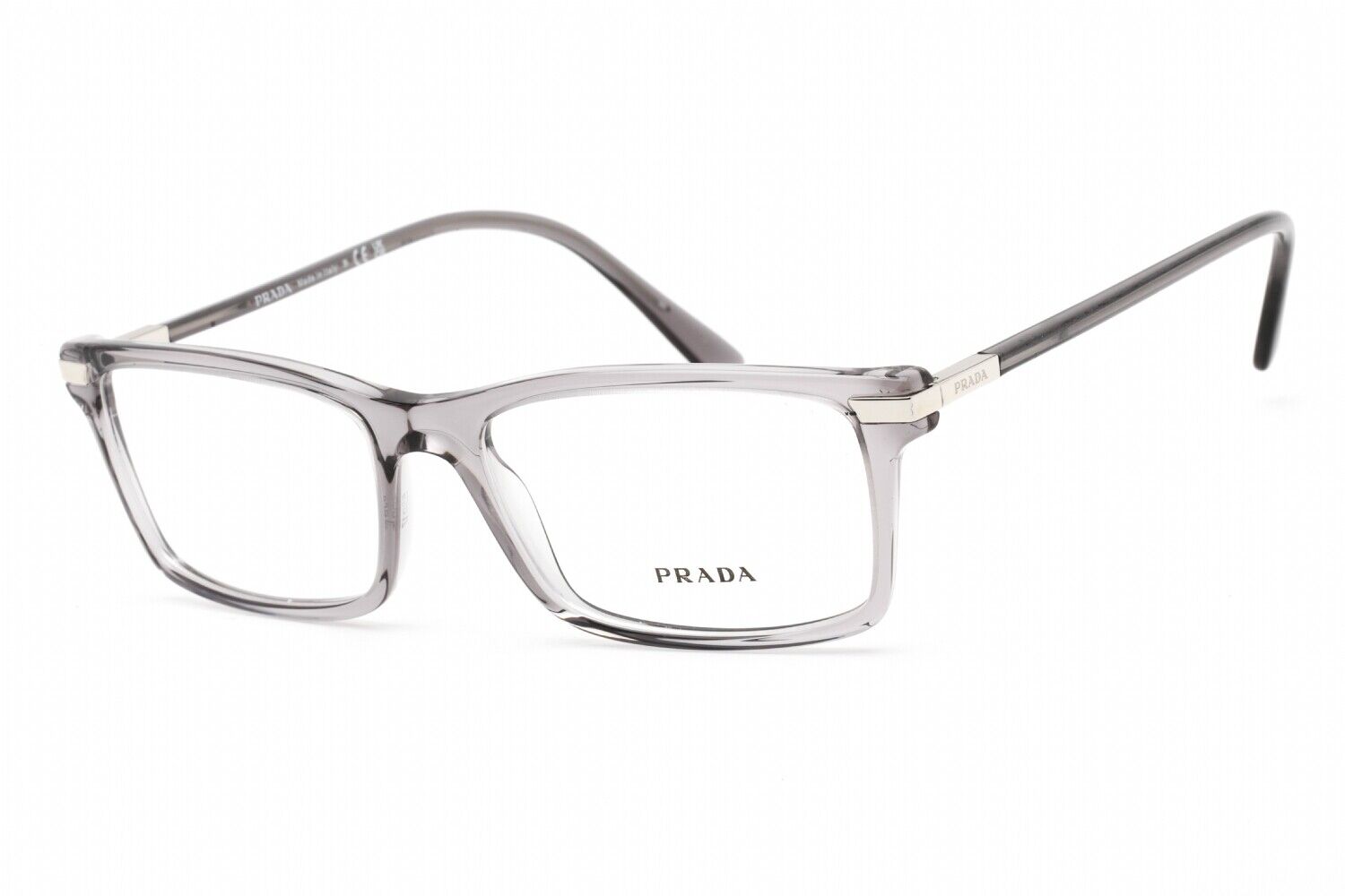 Prada Eyeglasses PR03YV 08U1O1 54mm Transparent Grey / Demo Lens