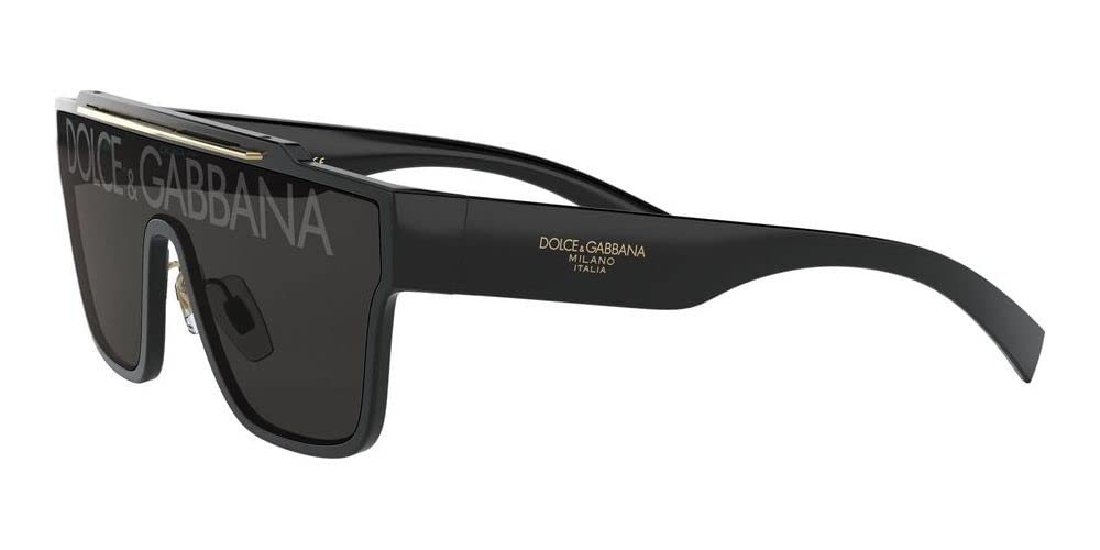 Dolce &amp; Gabbana Sunglasses DG6125 501M Black / Dark Grey Tampo D&amp;G Silver Lens