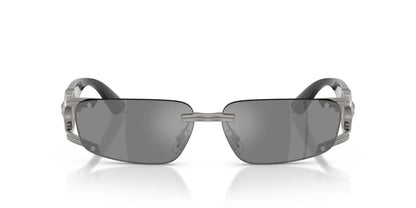 Versace VE2291 10006G Sunglasses 59mm Gunmetal / Dark Grey Mirror Silver Lens