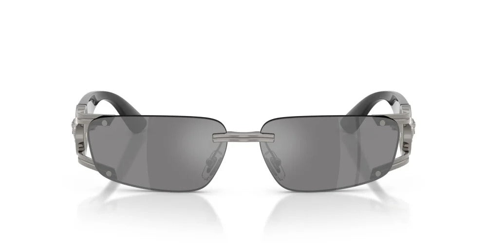 Versace VE2291 10006G Sunglasses 59mm Gunmetal / Dark Grey Mirror Silver Lens