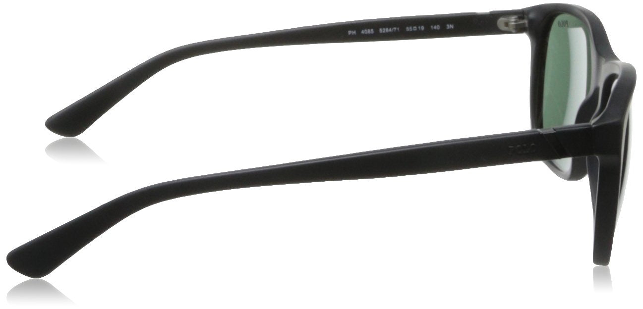 Polo Ralph Lauren Sunglasses PH4085 5284/71 55mm Matte Black / Green Lens
