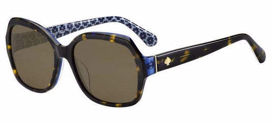 Kate Spade AMBERLYNN/S 2VM/SP Square Sunglasses Havana / SP Bronze Polarized