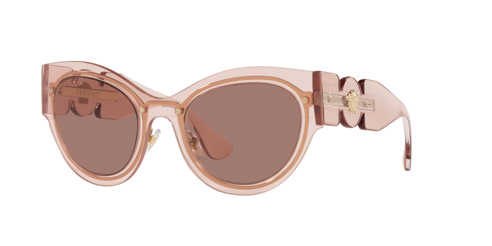 Versace sunglasses VE2234 + case Versace Sunglasses VE2234 100287 53mm Transparent Dark Grey  main image 4