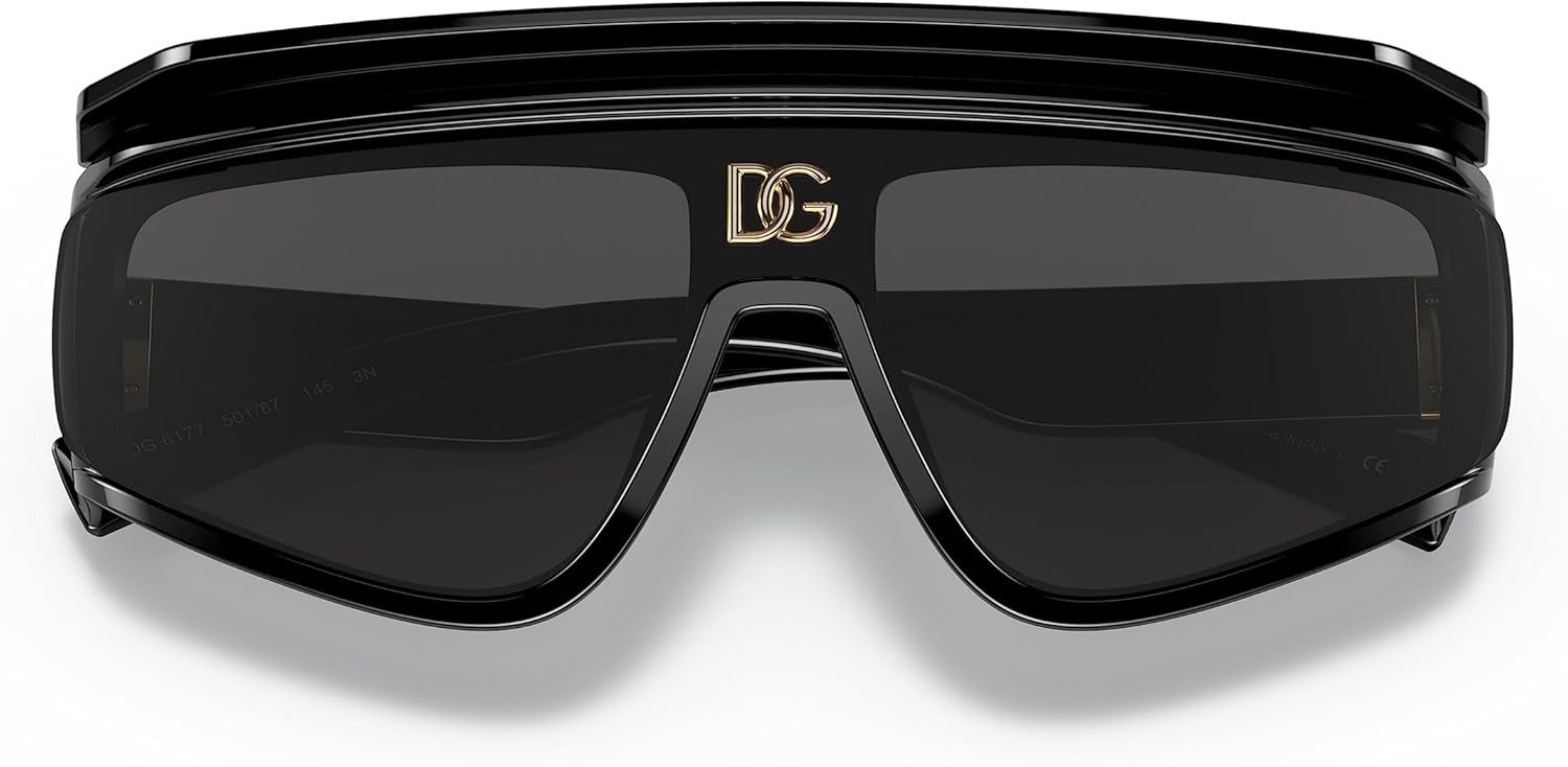 Dolce & Gabbana Sunglasses DG6177 501/87 Black / Dark Grey Lens