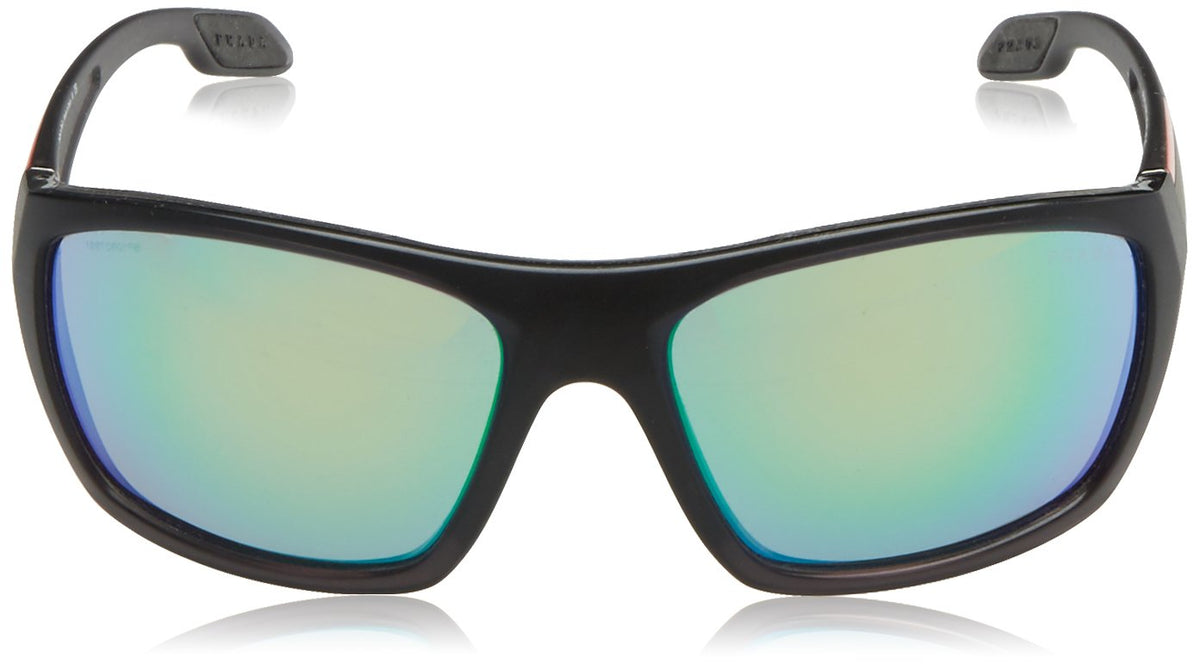 Prada Sport Sunglasses PS01OS NAR1M2 61mm Matte Grey / Green Mirror Lens