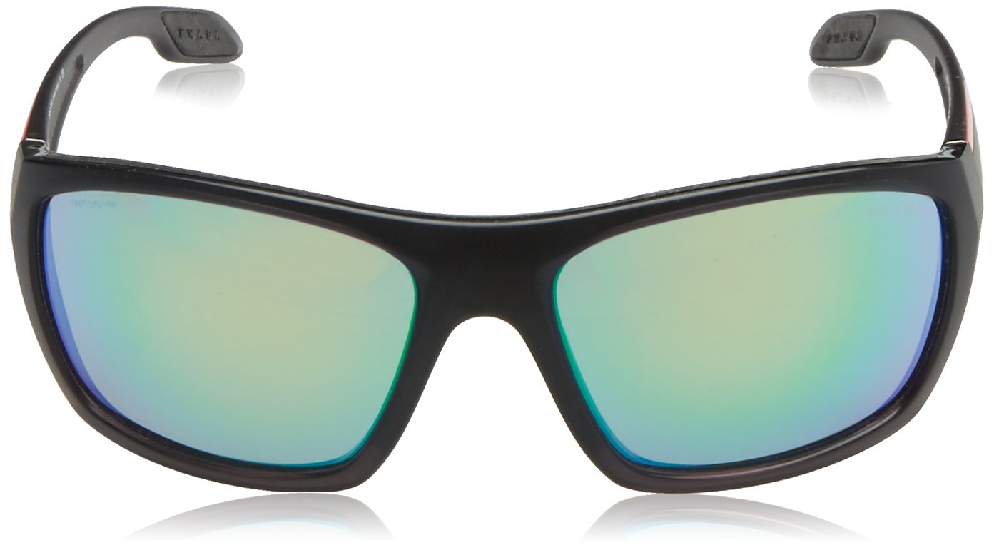 Prada Sport Sunglasses PS01OS NAR1M2 61mm Matte Grey / Green Mirror Lens