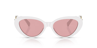 Versace Sunglasses VE4433U 31484 54mm White / Light Violet Lens