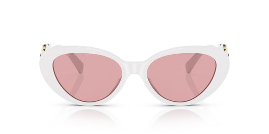 Versace Sunglasses VE4433U 31484 54mm White / Light Violet Lens