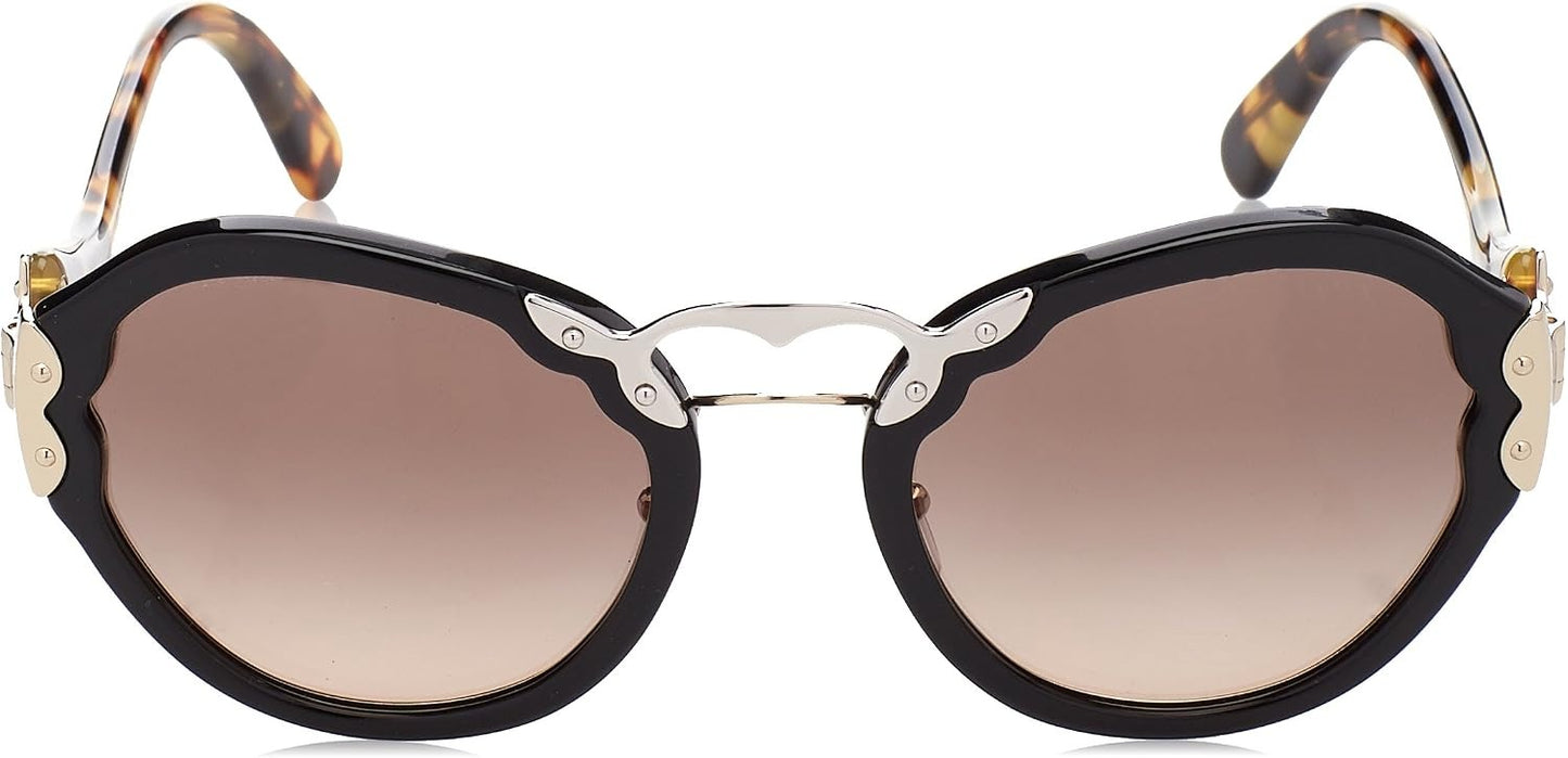 Prada Sunglasses PR09TS 1AB3D0 54mm Black Havana / Gradient Lens