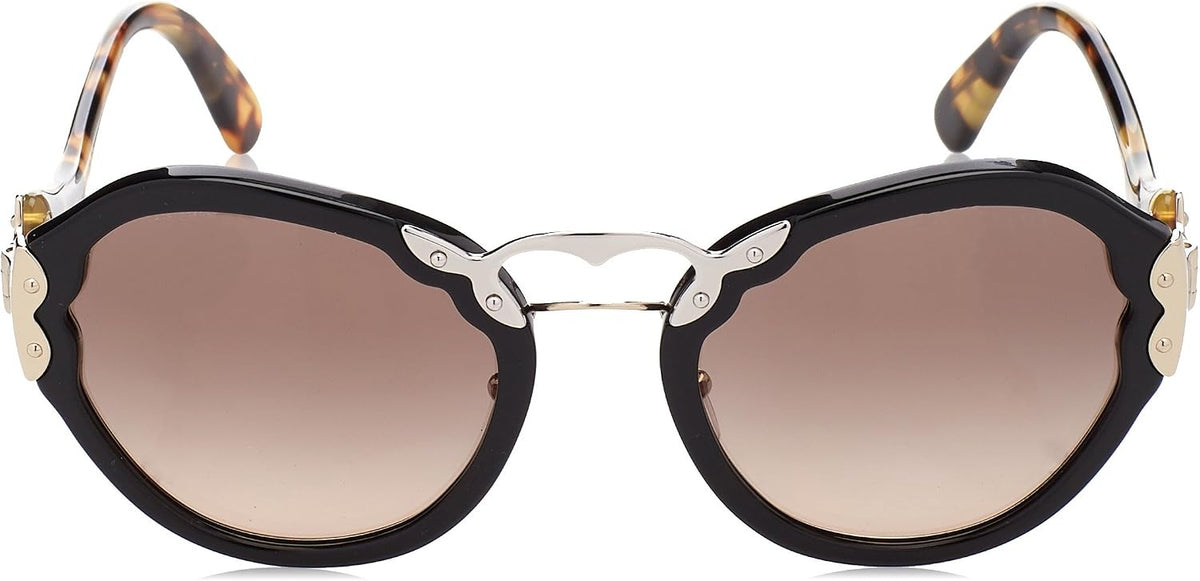 Prada Sunglasses PR09TS 1AB3D0 54mm Black Havana / Gradient Lens
