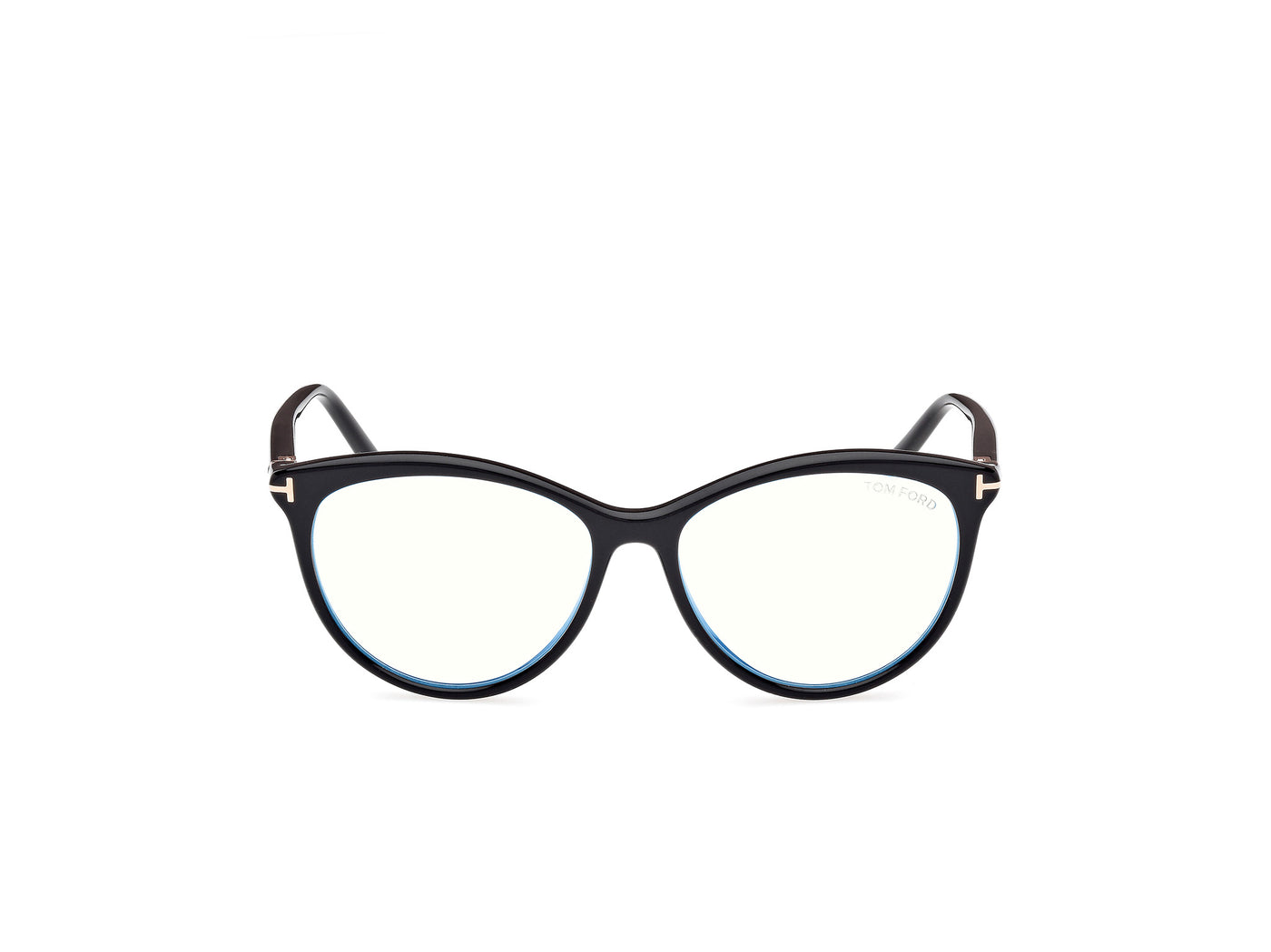 Tom Ford Eyeglasses FT5990B 001 55mm Black / Blue Filter Lens