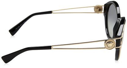 Versace Sunglasses VE4342 GB1/11 53mm Black Pale Gold / Grey Gradient Lens