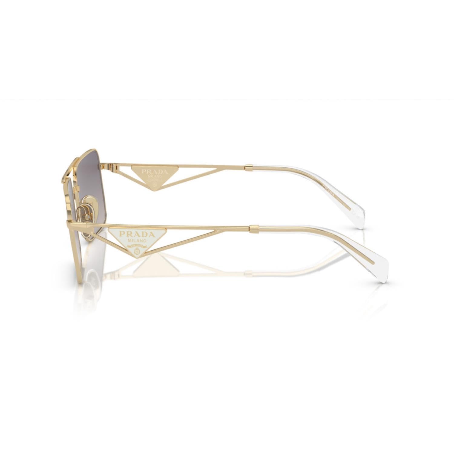 Prada sunglasses PRA52S ZVN30C 56mm Pale Gold / Grad Blue Mirror Silver Lens