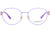 Versace Kids Eyeglasses VK1002 1497 46mm Matte Violet / Demo Lens