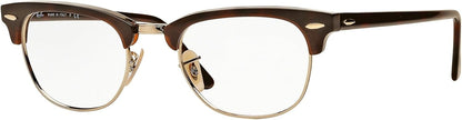 Ray-Ban RX 5154 2372 Eyeglasses 49mm Red Havana / Clear Demo Lens
