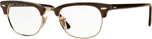 Ray-Ban RX 5154 2372 Eyeglasses 49mm Red Havana / Clear Demo Lens