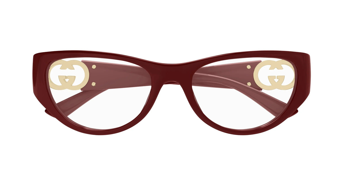 Gucci Eyeglasses GG1825O 003 54mm Burgundy / Demo Lens