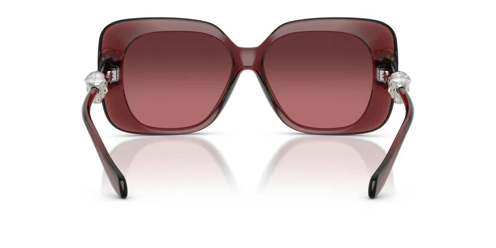 Versace Sunglasses VE4499U 55397E Transparent Red / Pink Mirror Silver Gradient