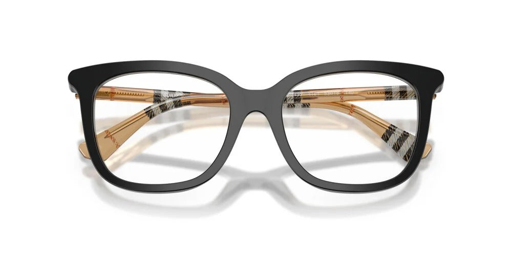 Burberry BE2430 4161 Eyeglasses 53mm Black / Clear Demo Lens