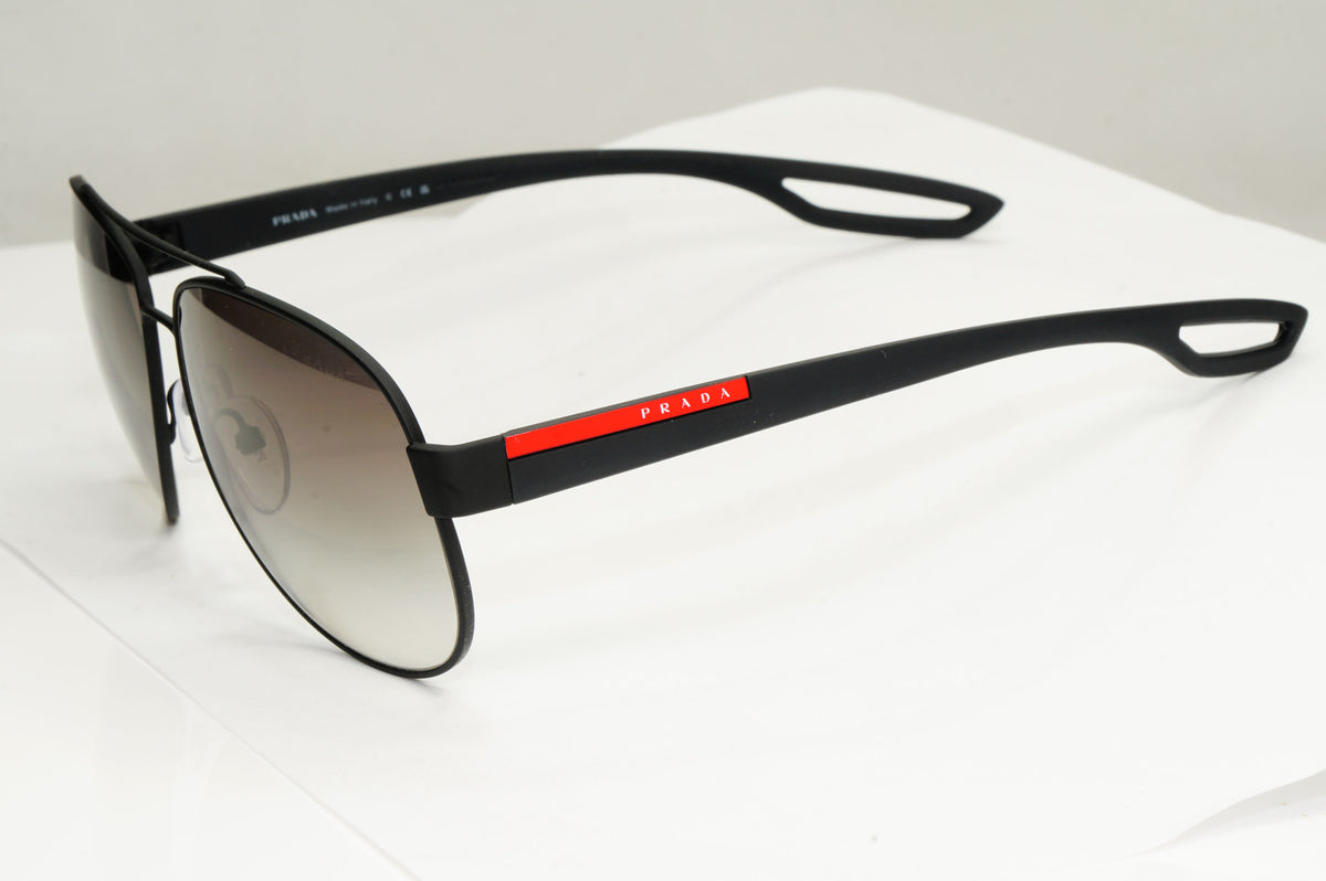 Prada Sport Sunglasses PS55QS DG00A7 mm Matte Black / Light Grey Gradient Lens