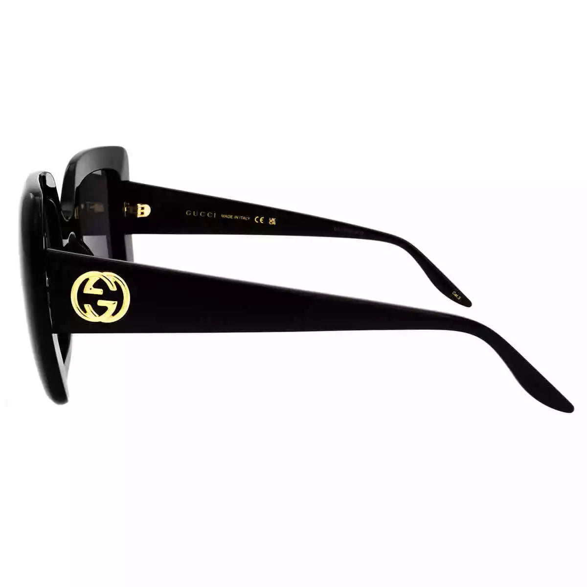 Gucci Sunglasses GG0896S 001 52mm Black / Dark Grey Lens