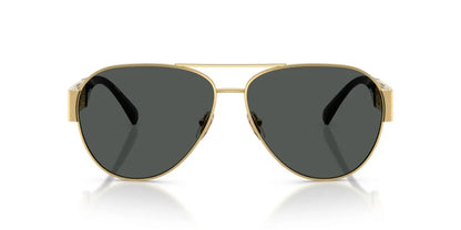 Versace Sunglasses VE2289 100287 61mm Gold / Dark Grey Lens