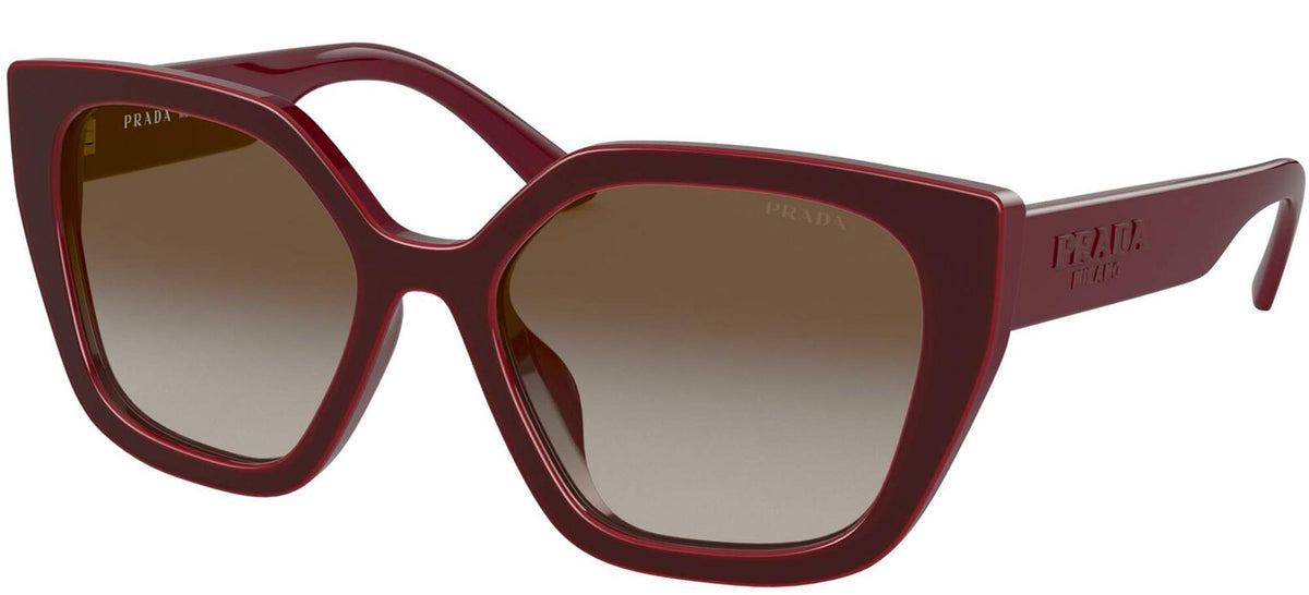 Prada Sunglasses PR24XS UAN0A7 52mm Bordeaux / Grey Gradient Lens