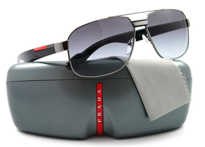 Prada Sport Sunglasses SPS 54MS 5AV-3M1 Gunmetal / Grey Gradient Lens