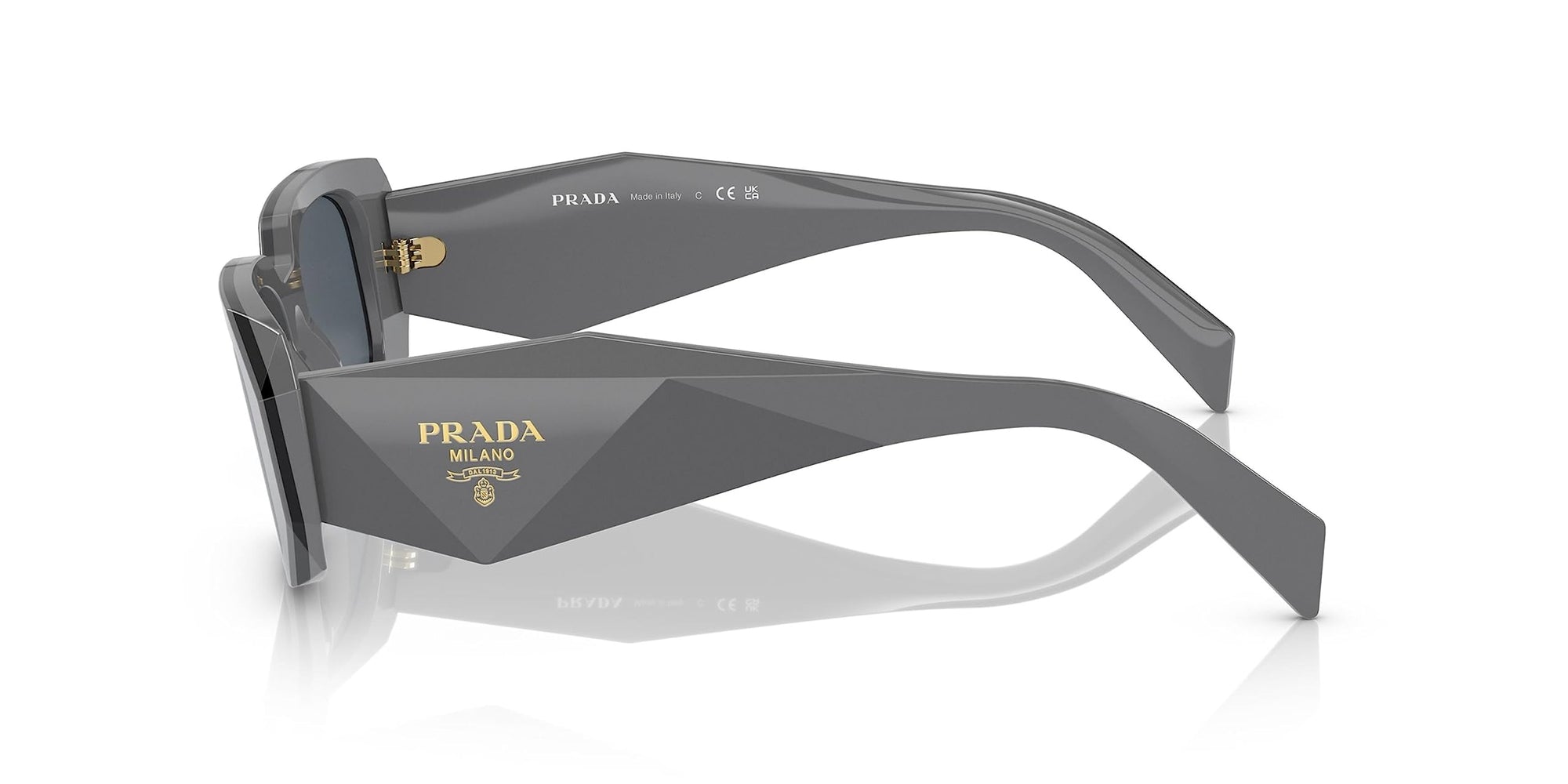 Prada Sunglasses PR17WS 11N09T 49mm Marble Black / Dark Grey Lens