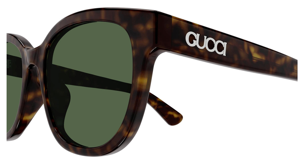 Gucci Sunglasses GG1797SK 002 55mm Havana / Green Lens