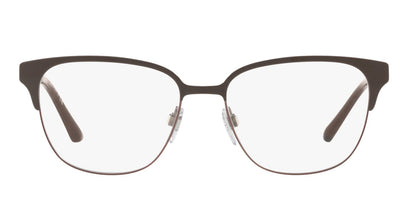 Burberry BE1313Q 1240 Eyeglasses 53mm Square Brown Matte / Clear Demo Lens