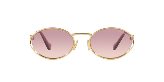 Miu Miu Sunglasses MU52YS 5AK06S 54mm Gold / Brown Gradient Violet Lens