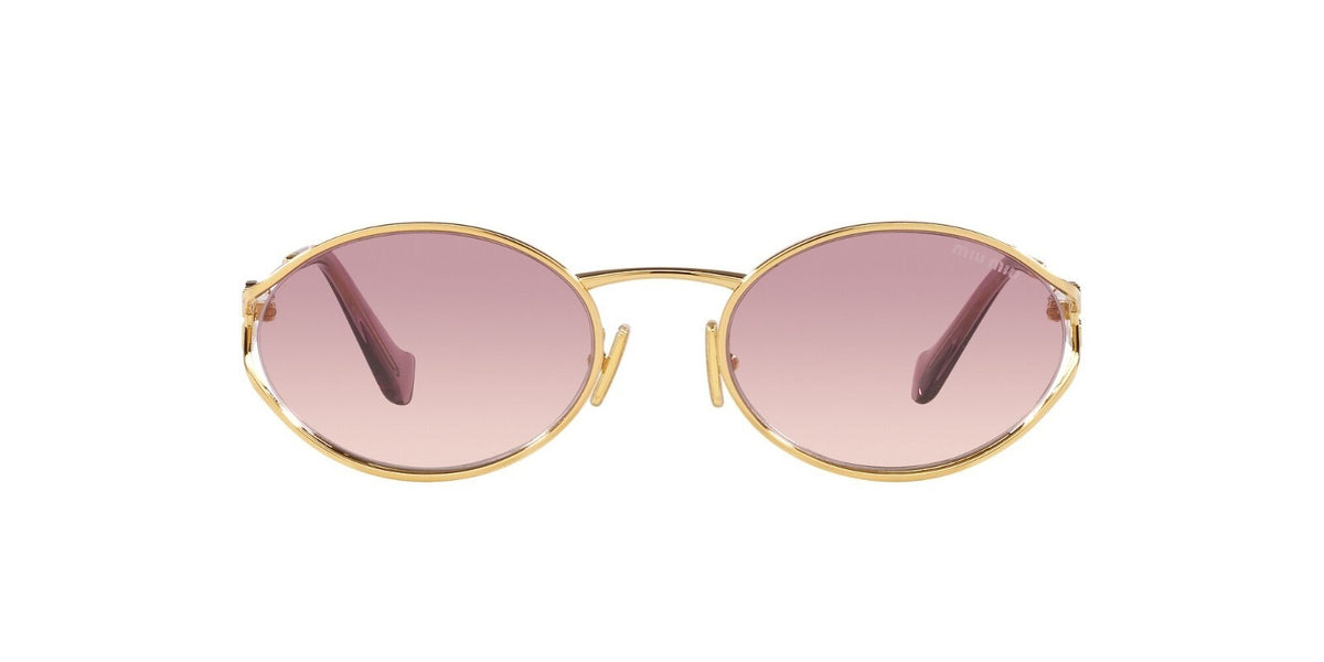 Miu Miu Sunglasses MU52YS 5AK06S 54mm Gold / Brown Gradient Violet Lens