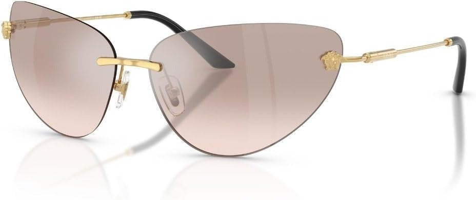 Versace Sunglasses VE2281 10028Z 64mm Gold / Light Brown Silver Mirror Lens