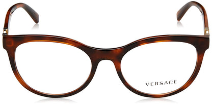 VERSACE Oval Women Eyeglasses VE3247 5119 53mm Havana / Demo Lens