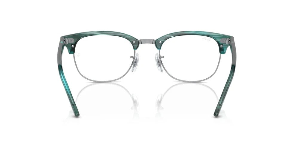 Ray-Ban RX5154 8377 Eyeglasses 51mm Striped Green / Clear Demo Lens