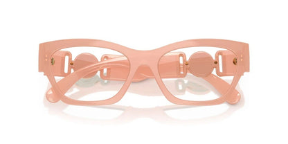 Versace VE3367U 5392 Eyeglasses 52mm Pink Opal / Clear Demo Lens