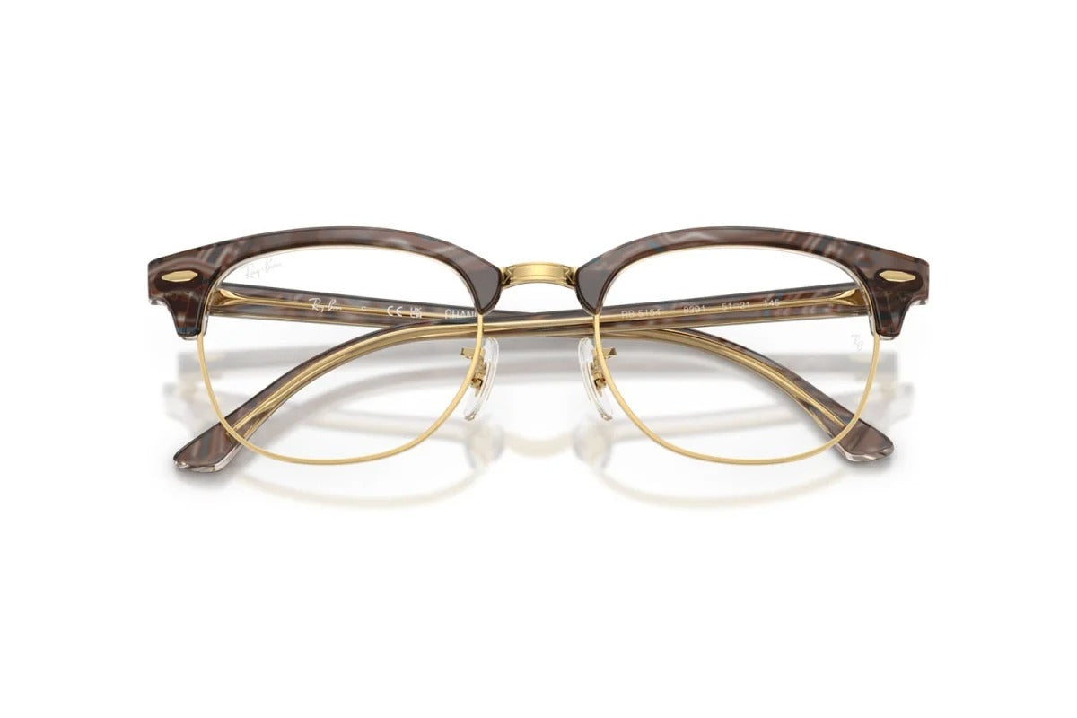 Ray-Ban RX5154 8291 Eyeglasses 51mm Photo Waves Grey / Clear Demo Lens