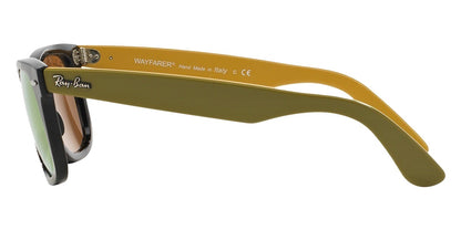 Ray-Ban RB2140 117393 Sunglasses 50mm Black-Olive Green / Gold Mirror Lens