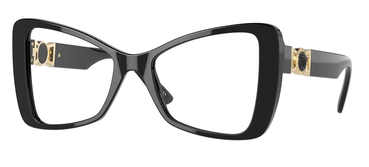 Versace Eyeglasses VE3312 GB1 53mm Black / Demo Lens