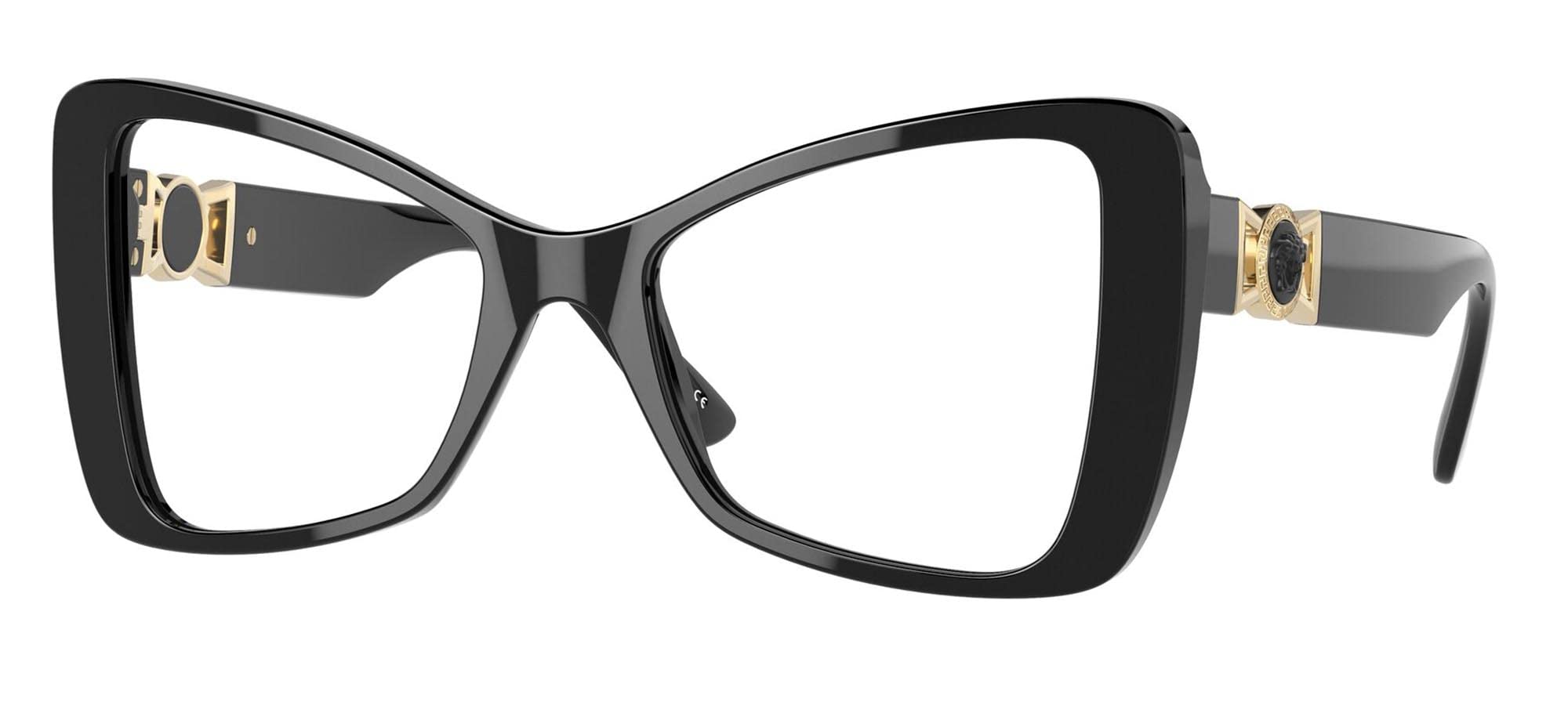 Versace Eyeglasses VE3312 GB1 53mm Black / Demo Lens