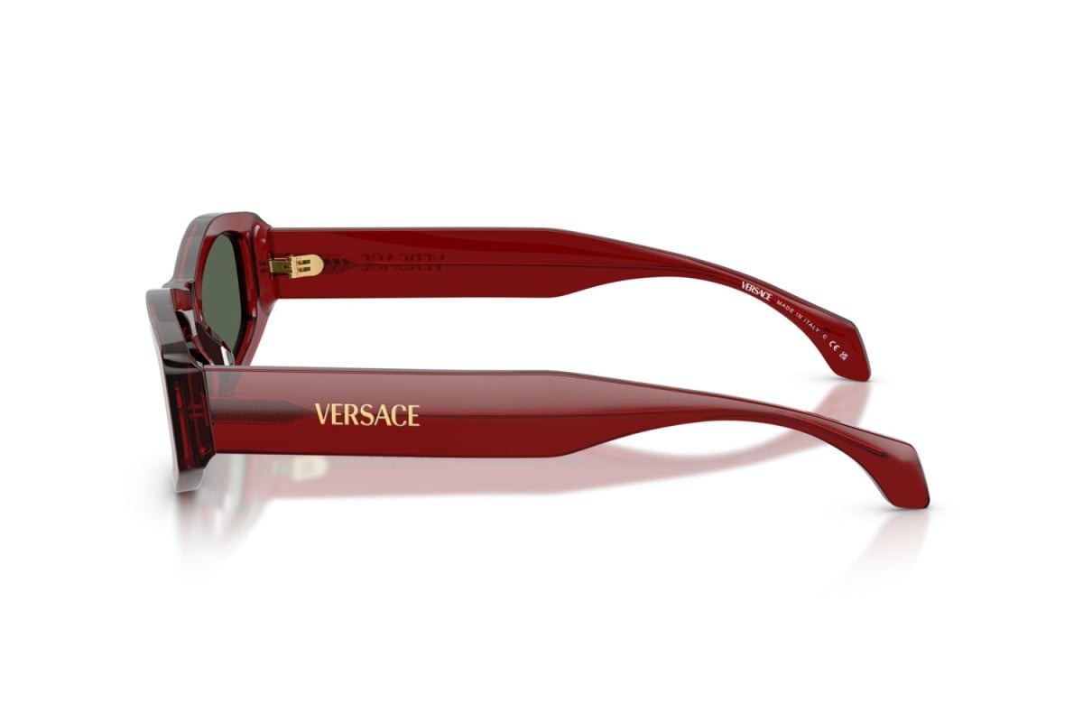 Versace Sunglasses VE4487 551271 54mm Transparent Bordeaux / Dark Green Lens